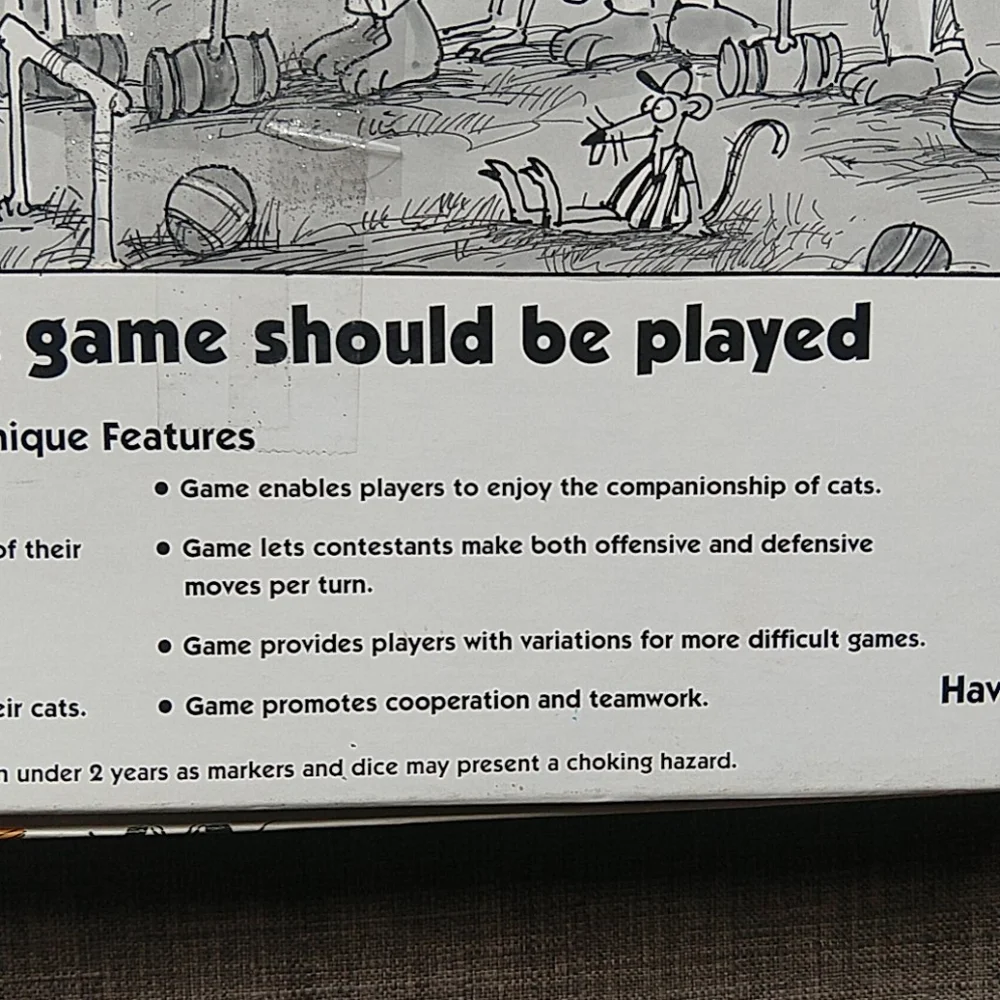 Cats At Play Vintage Board Game David Adler
